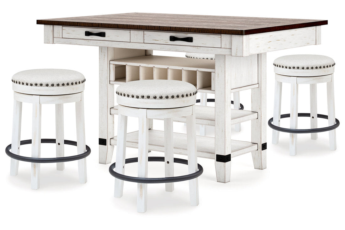 Valebeck Multi Counter Height Dining Table and 4 Barstools - Ashley - Luna Furniture