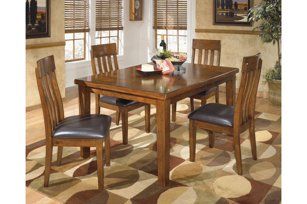 Ralene Medium Brown Dining Table with 4 Chairs - Ashley - Luna Furniture