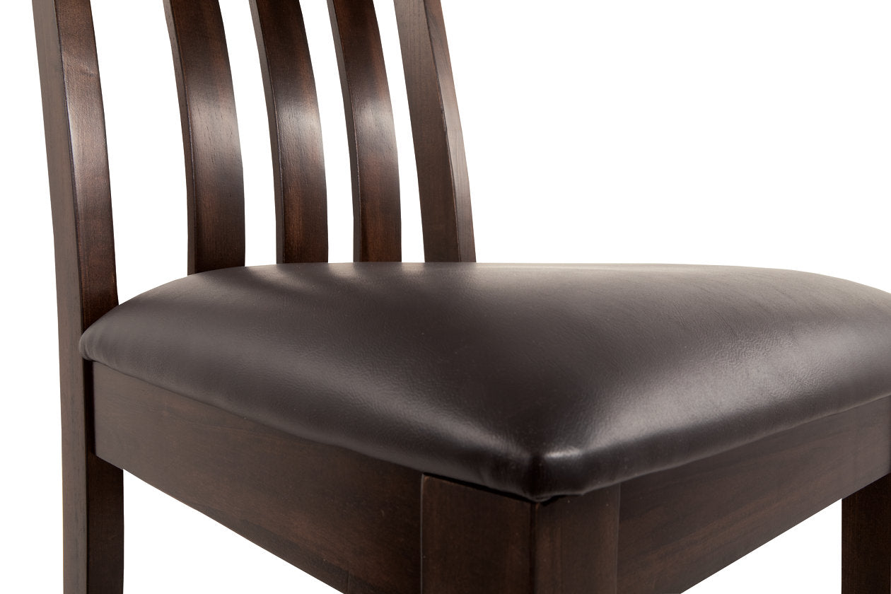 Haddigan Dark Brown Dining Table and 6 Chairs from Ashley - Luna Furniture