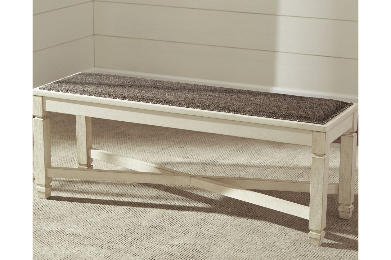 Bolanburg Two-tone Dining Table, 6 Chairs, and Bench from Ashley - Luna Furniture