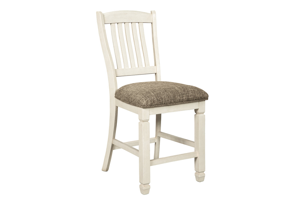 Bolanburg Two-tone Counter Height Dining Table with 6 Barstools - Ashley - Luna Furniture