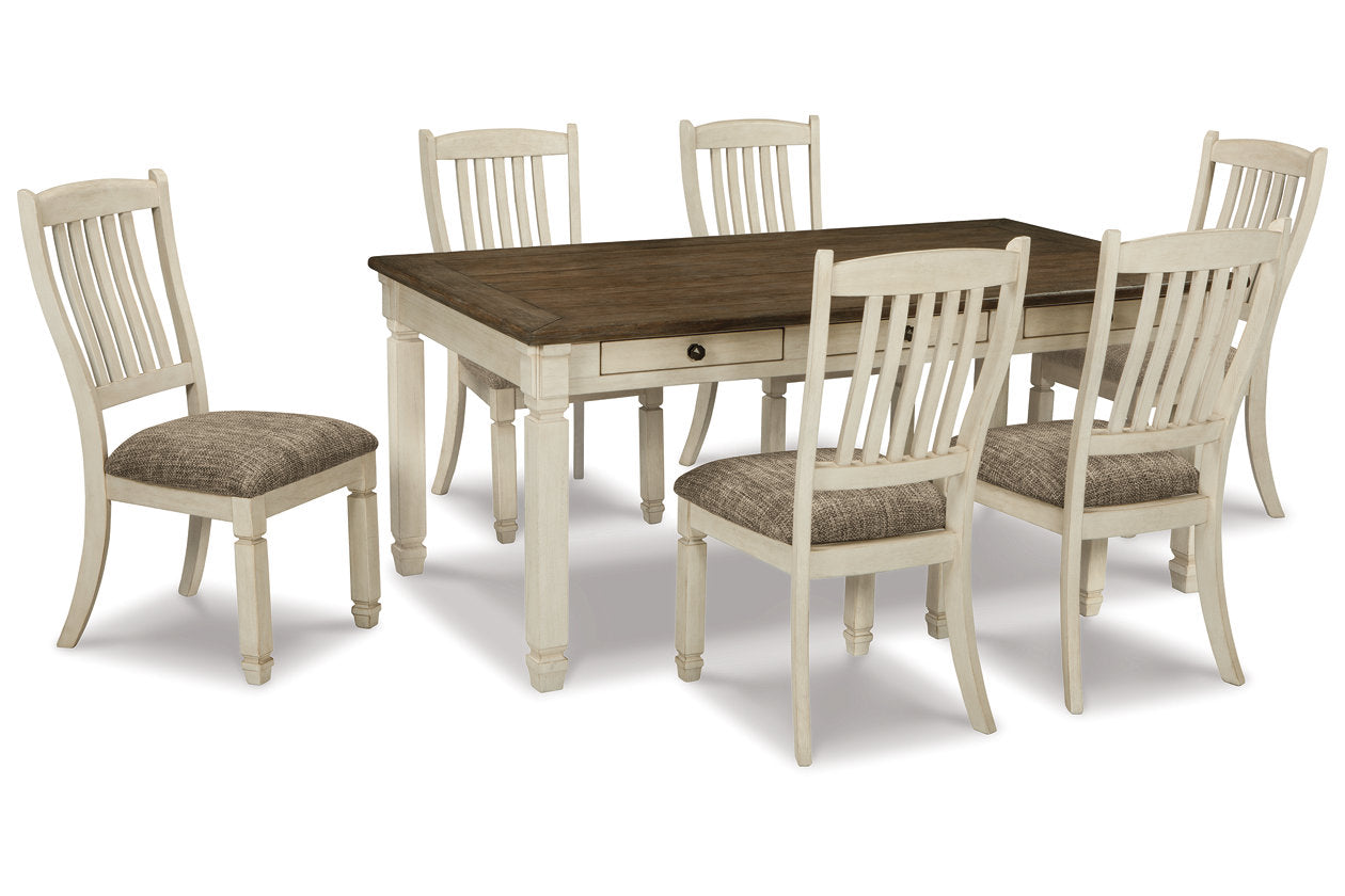Bolanburg Two-tone Dining Table with 6 Chairs from Ashley - Luna Furniture