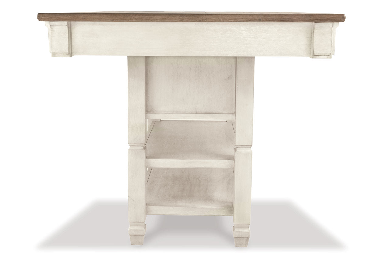 Bolanburg Two-tone Counter Height Dining Table with 6 Barstools - Ashley - Luna Furniture