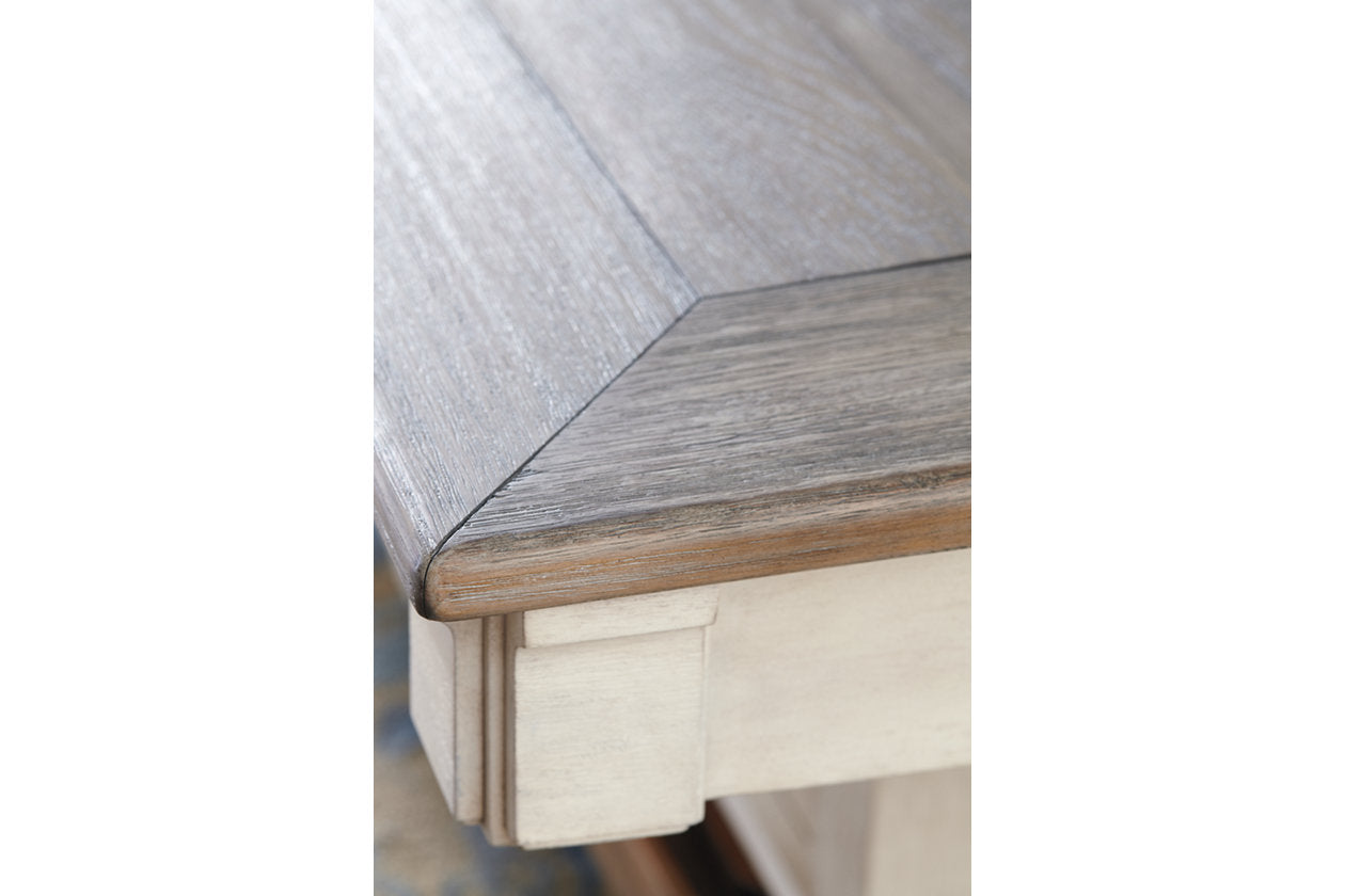 Bolanburg Two-tone Counter Height Dining Table with 6 Barstools - Ashley - Luna Furniture