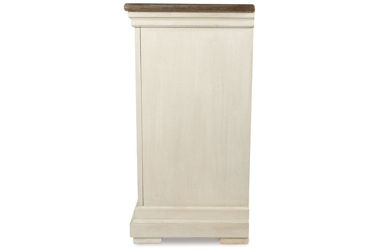 Bolanburg Antique White Counter Height Dining Table, 4 Barstools, Bench and Server from Ashley - Luna Furniture