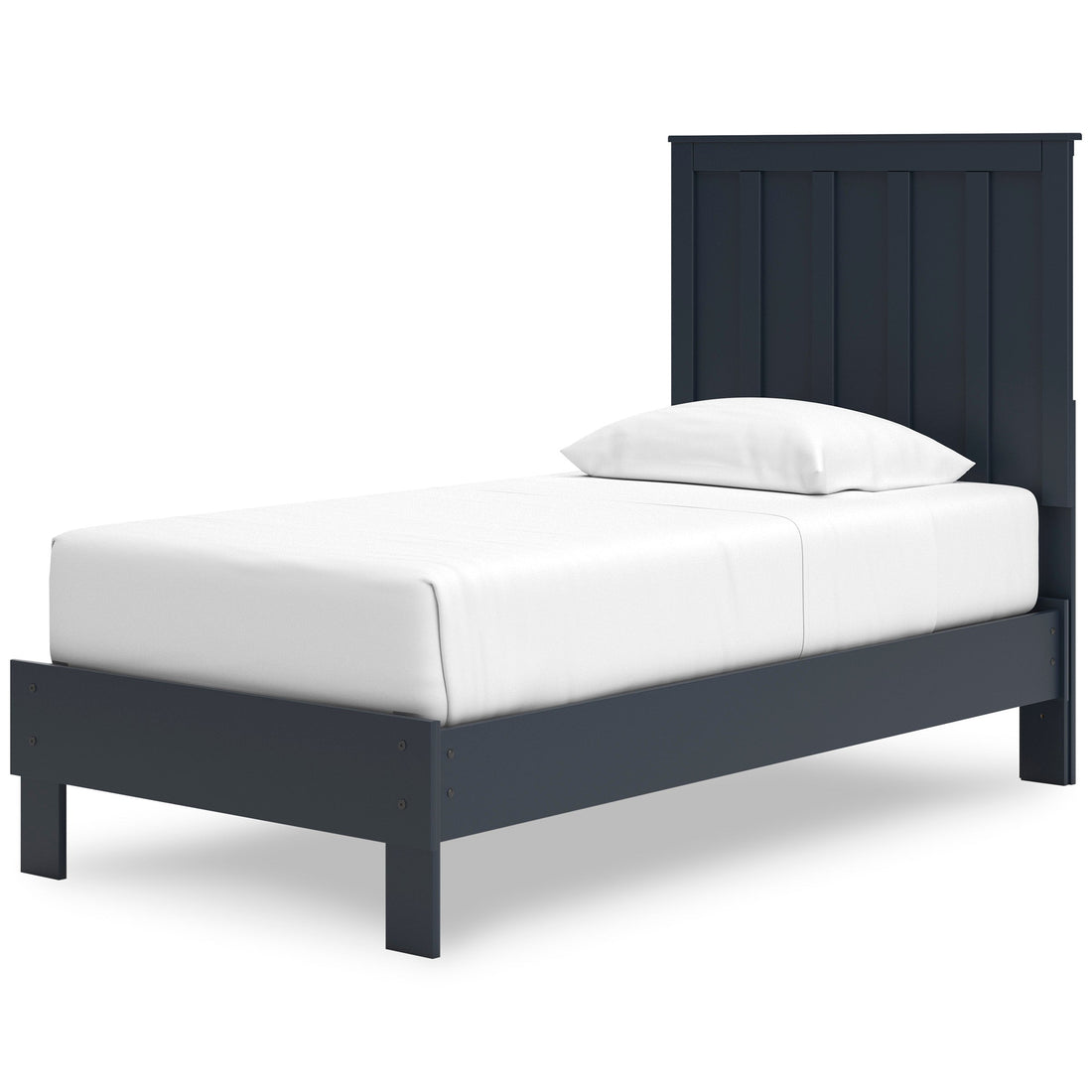 Simmenfort Navy Blue Twin Platform Bed from Ashley - Luna Furniture