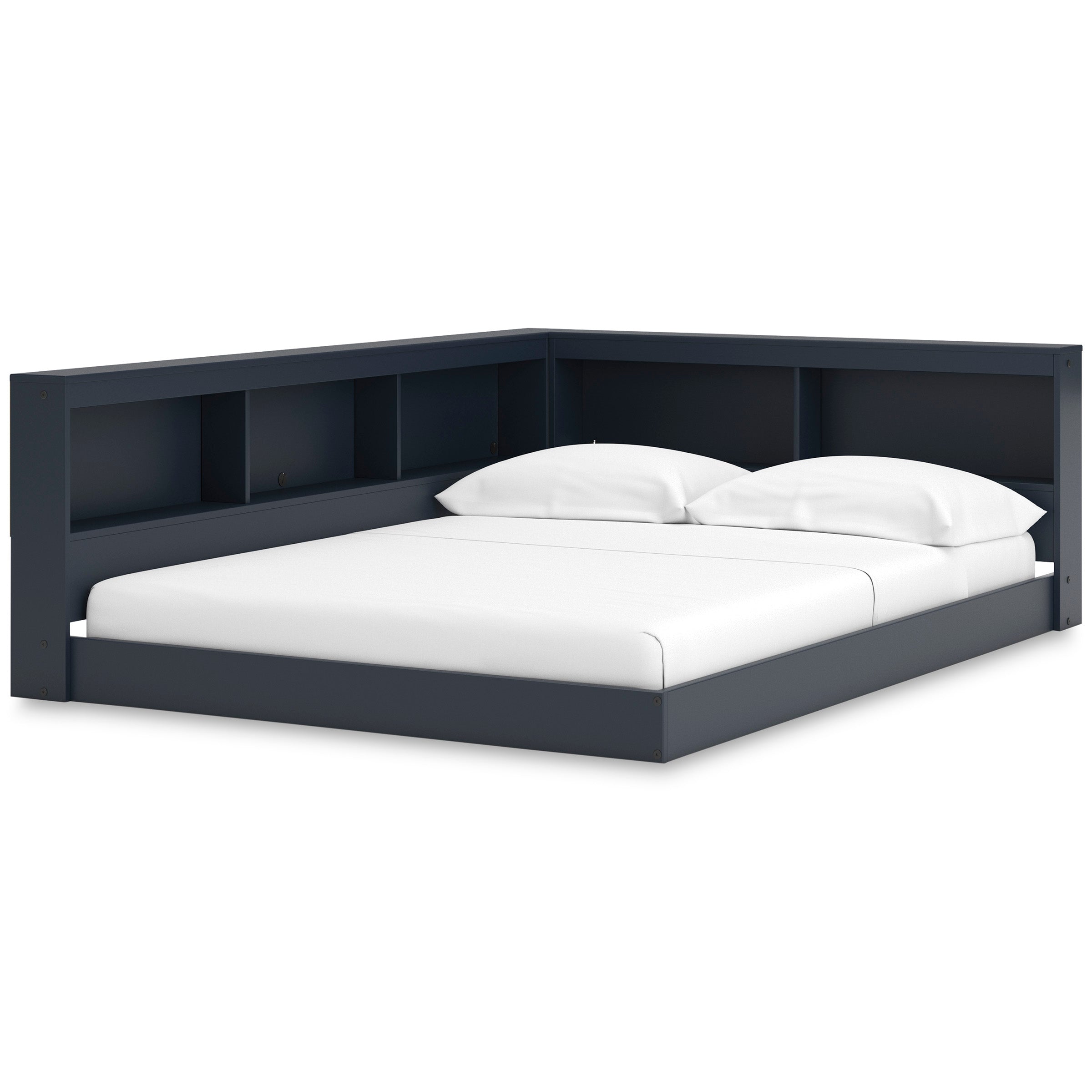 Simmenfort Navy Blue Full Bookcase Storage Bed from Ashley - Luna Furniture