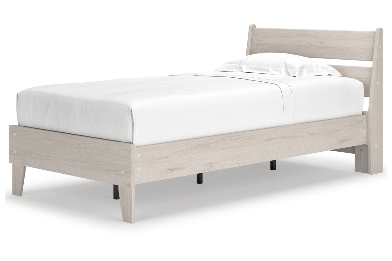 Socalle Natural Twin Panel Platform Bed - Ashley - Luna Furniture
