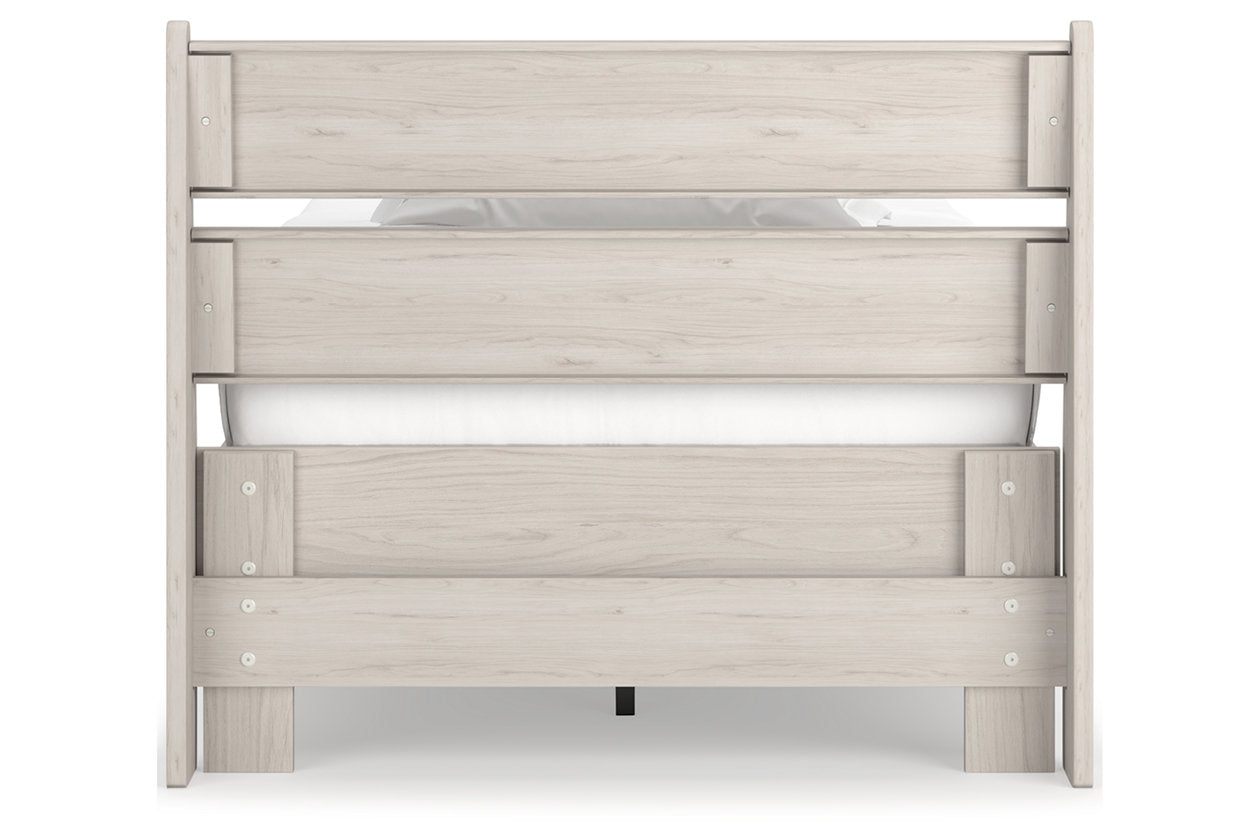 Socalle Natural Twin Panel Platform Bed - Ashley - Luna Furniture
