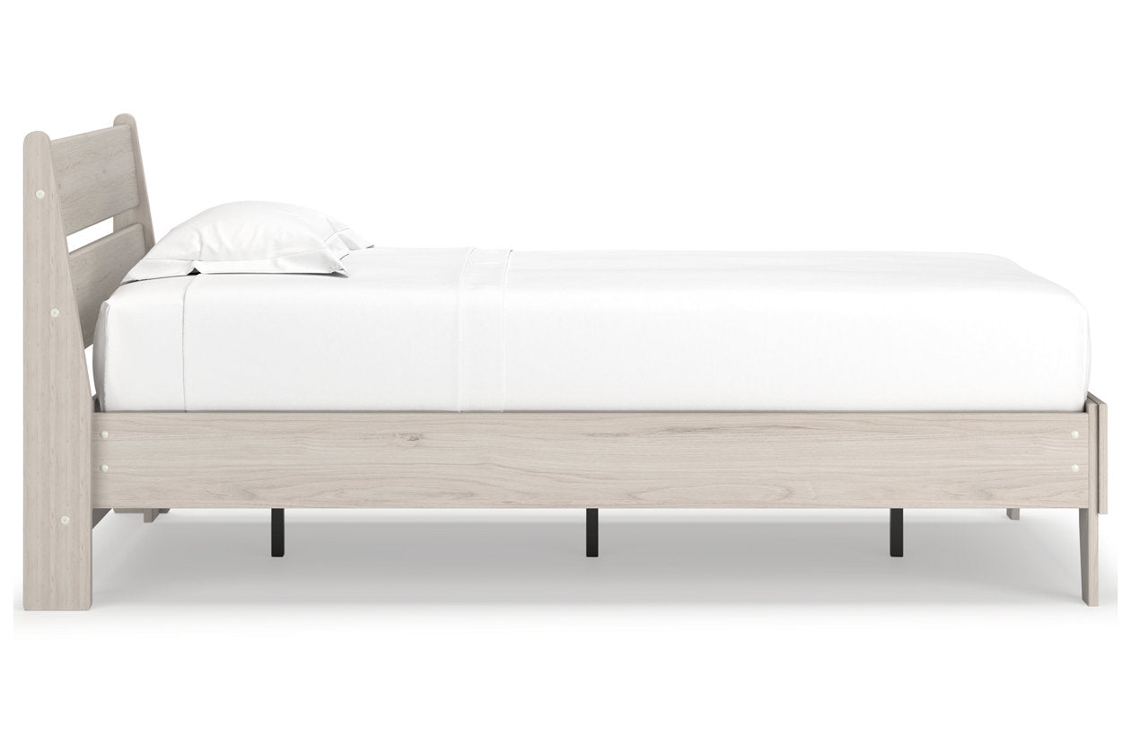 Socalle Natural Twin Panel Platform Bed - Ashley - Luna Furniture