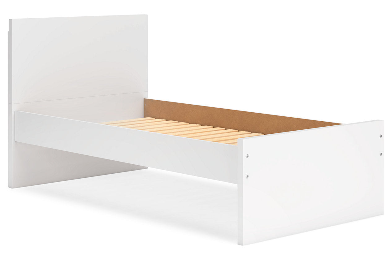 Onita White Twin Panel Platform Bed from Ashley - Luna Furniture