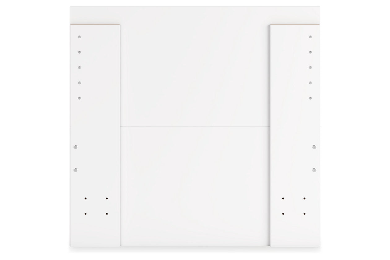 Onita White Twin Panel Platform Bed - Ashley - Luna Furniture