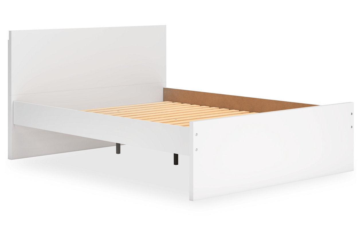 Onita White Queen Platform Bed - Ashley - Luna Furniture