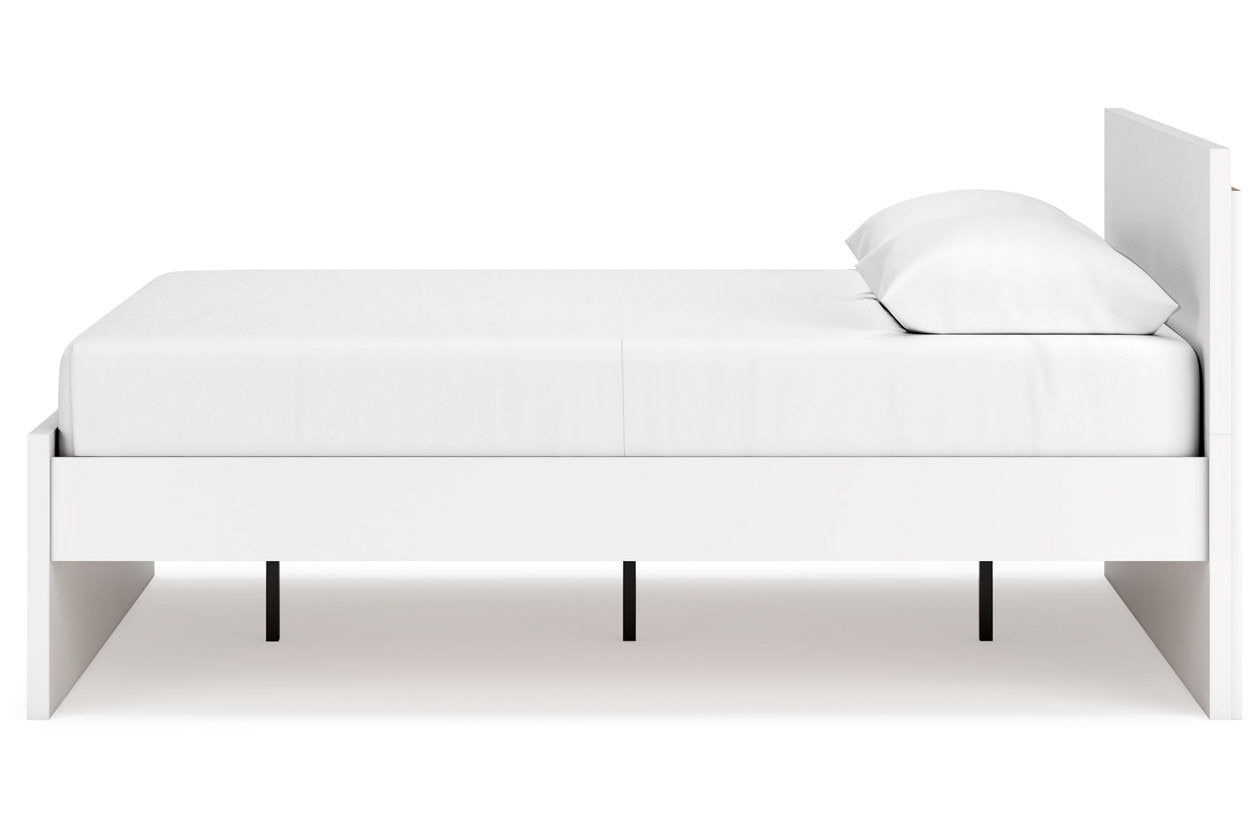 Onita White Queen Platform Bed - Ashley - Luna Furniture