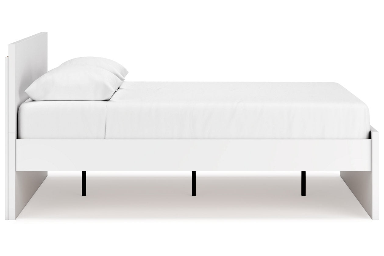Onita White Queen Platform Bed - Ashley - Luna Furniture