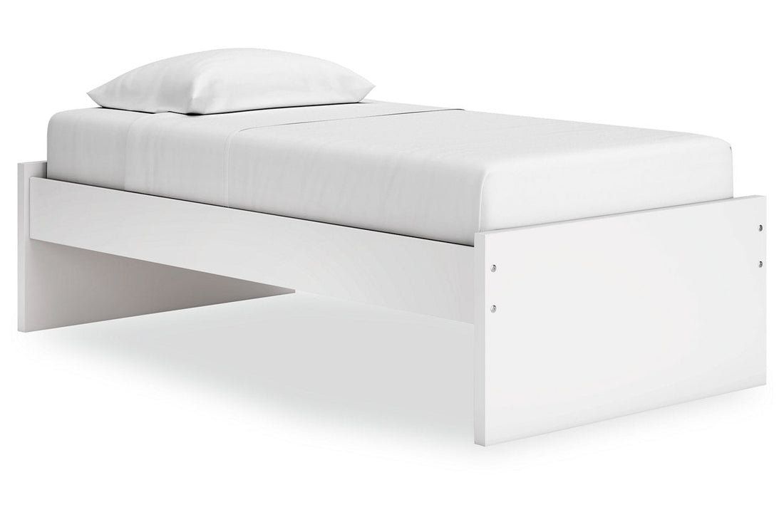 Onita White Twin Platform Bed - Ashley - Luna Furniture