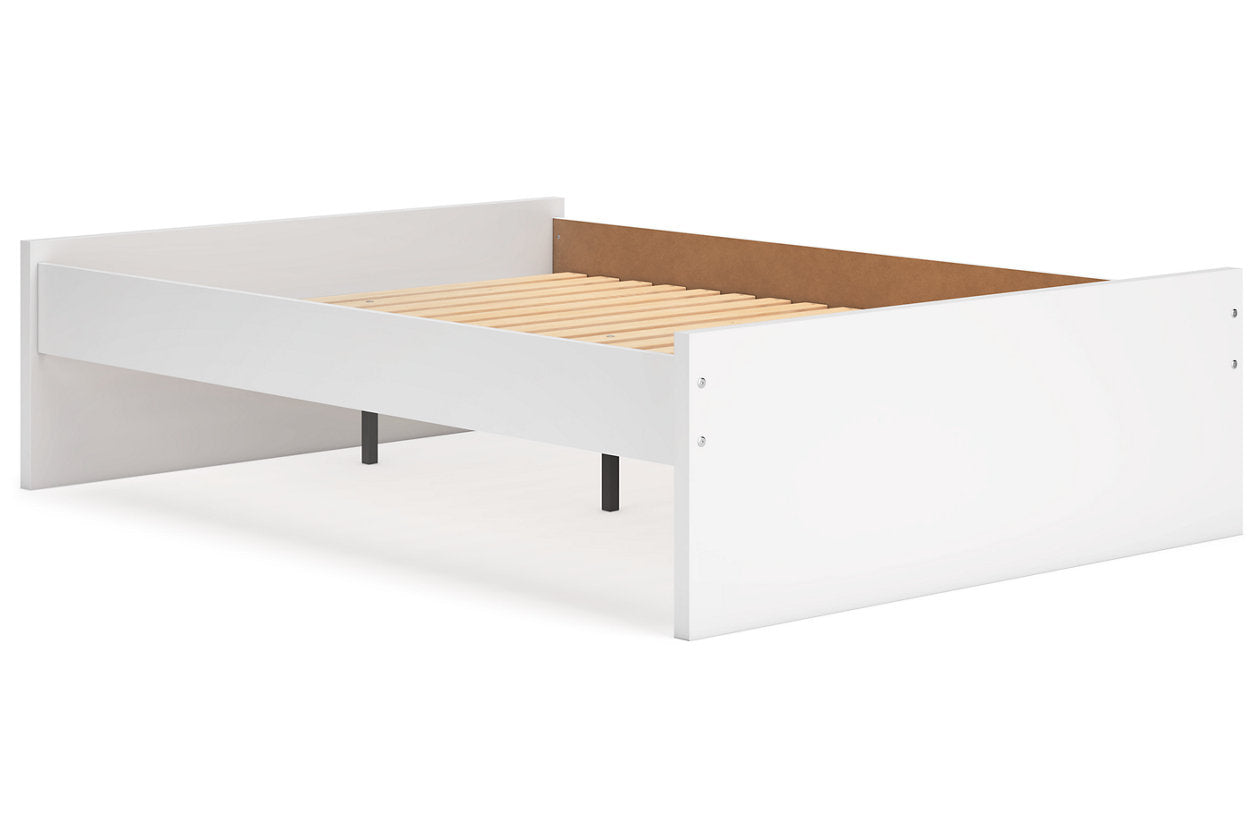 Onita White Full Platform Bed - Ashley - Luna Furniture