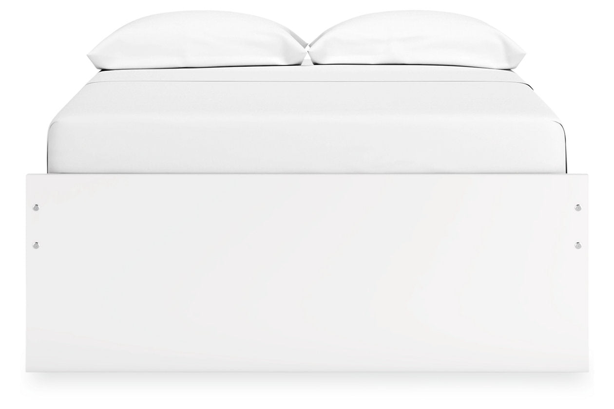 Onita White Full Platform Bed - Ashley - Luna Furniture