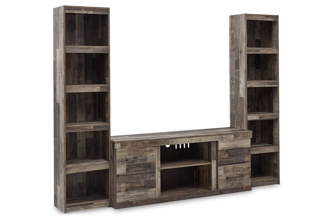 Derekson Multi Gray 3-Piece Entertainment Center - Ashley - Luna Furniture