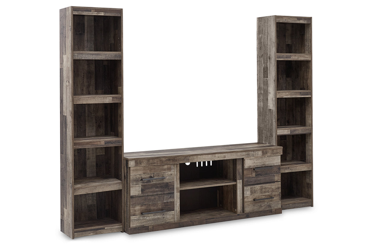Derekson Multi Gray 3-Piece Entertainment Center - Ashley - Luna Furniture