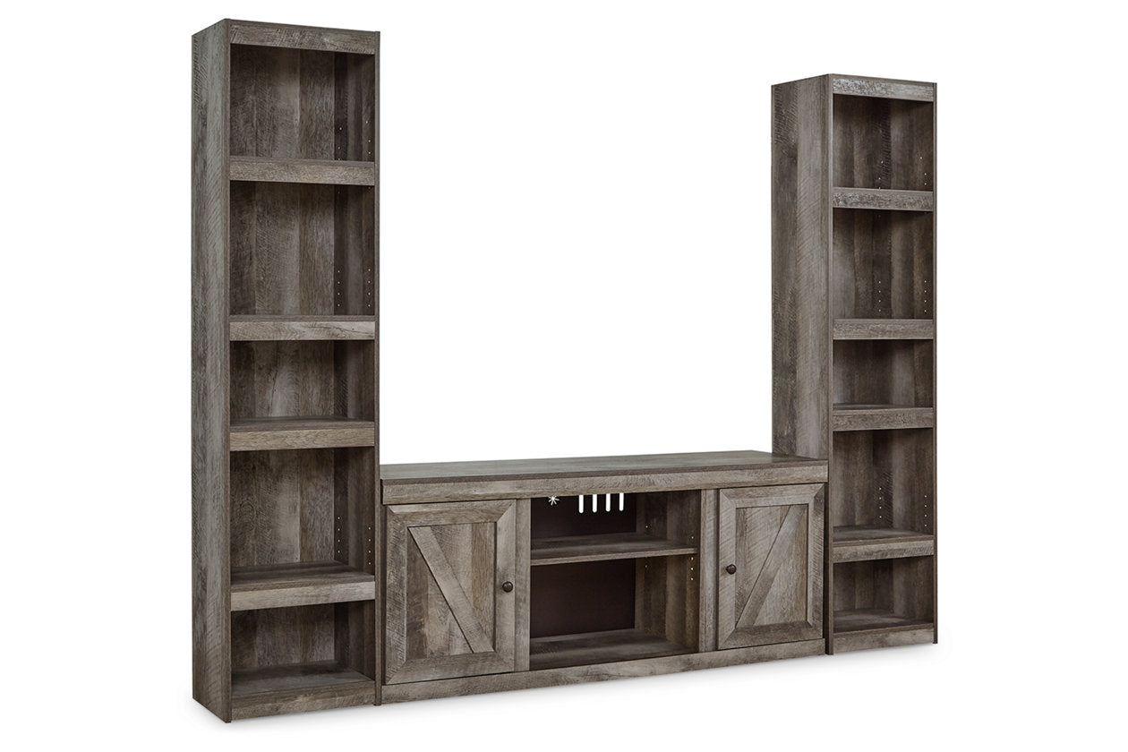 Wynnlow Gray 3-Piece Entertainment Center - Ashley - Luna Furniture