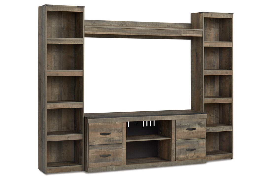 Trinell Brown 4-Piece Entertainment Center - Ashley - Luna Furniture