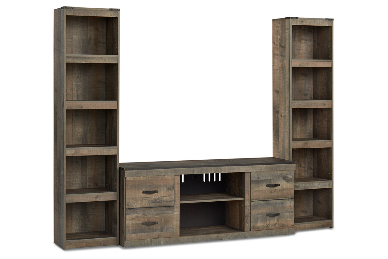 Trinell Brown 3-Piece Entertainment Center - Ashley - Luna Furniture