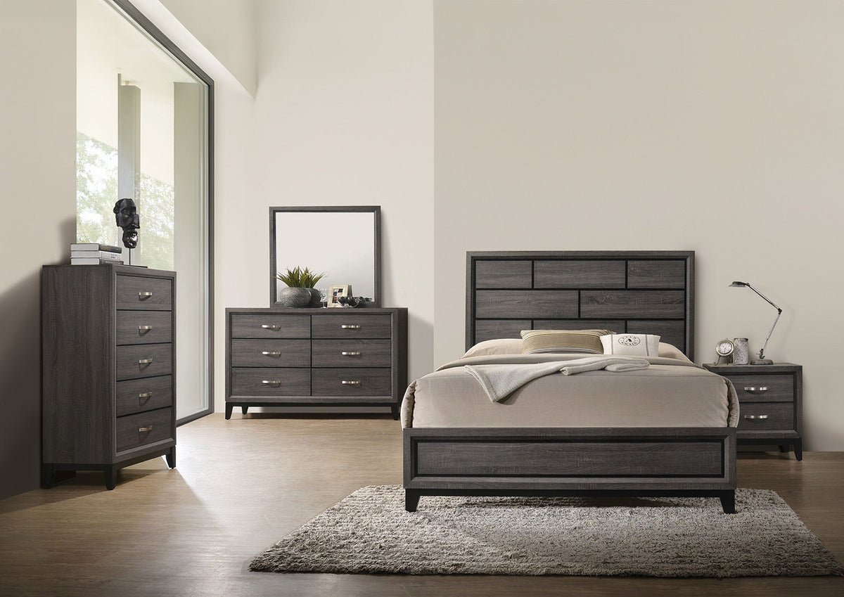 Errico Gray Contemporary Youth Bedroom Set