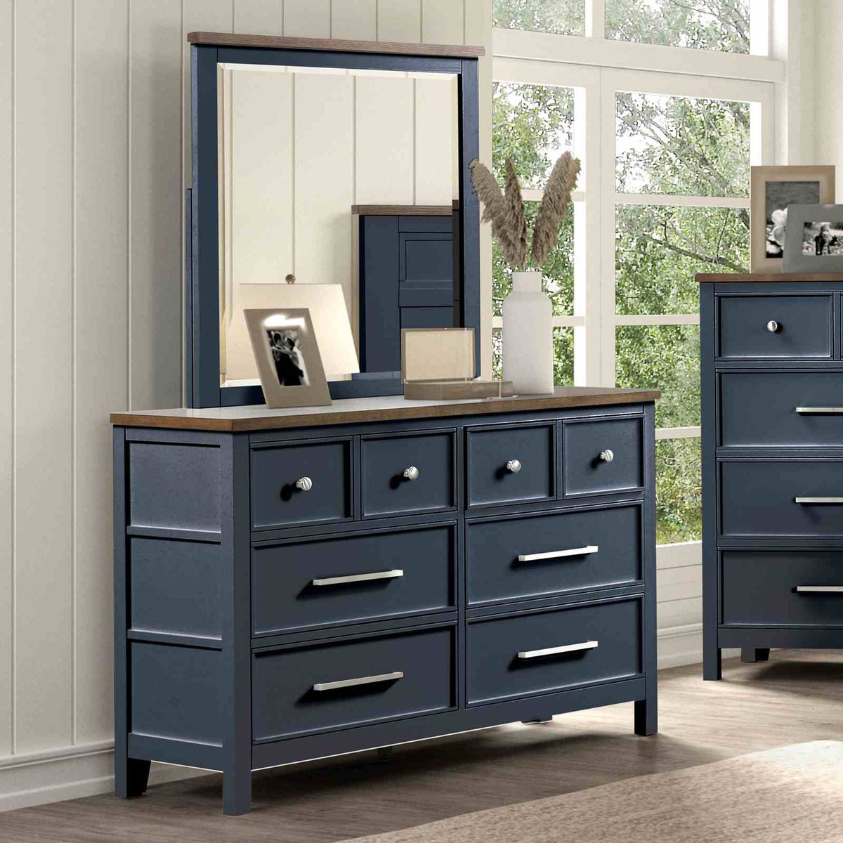 Pinetop Blue/Dark Brown Youth Bedroom Set