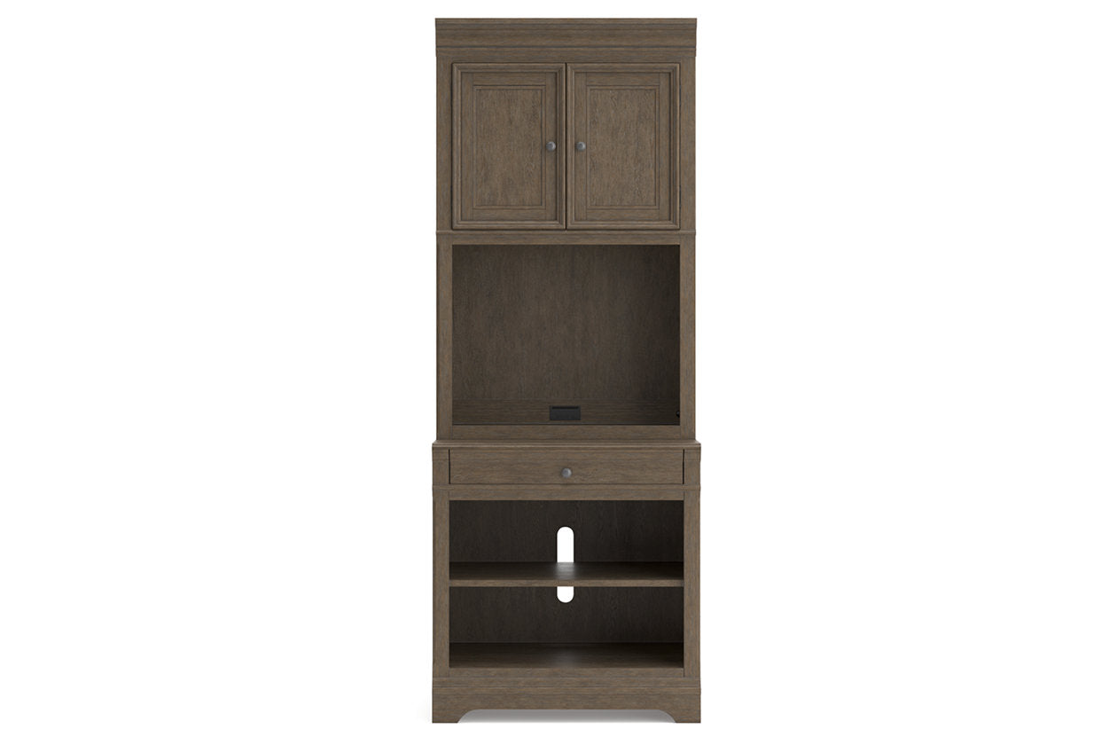 Janismore Weathered Gray Bookcase - Ashley - Luna Furniture