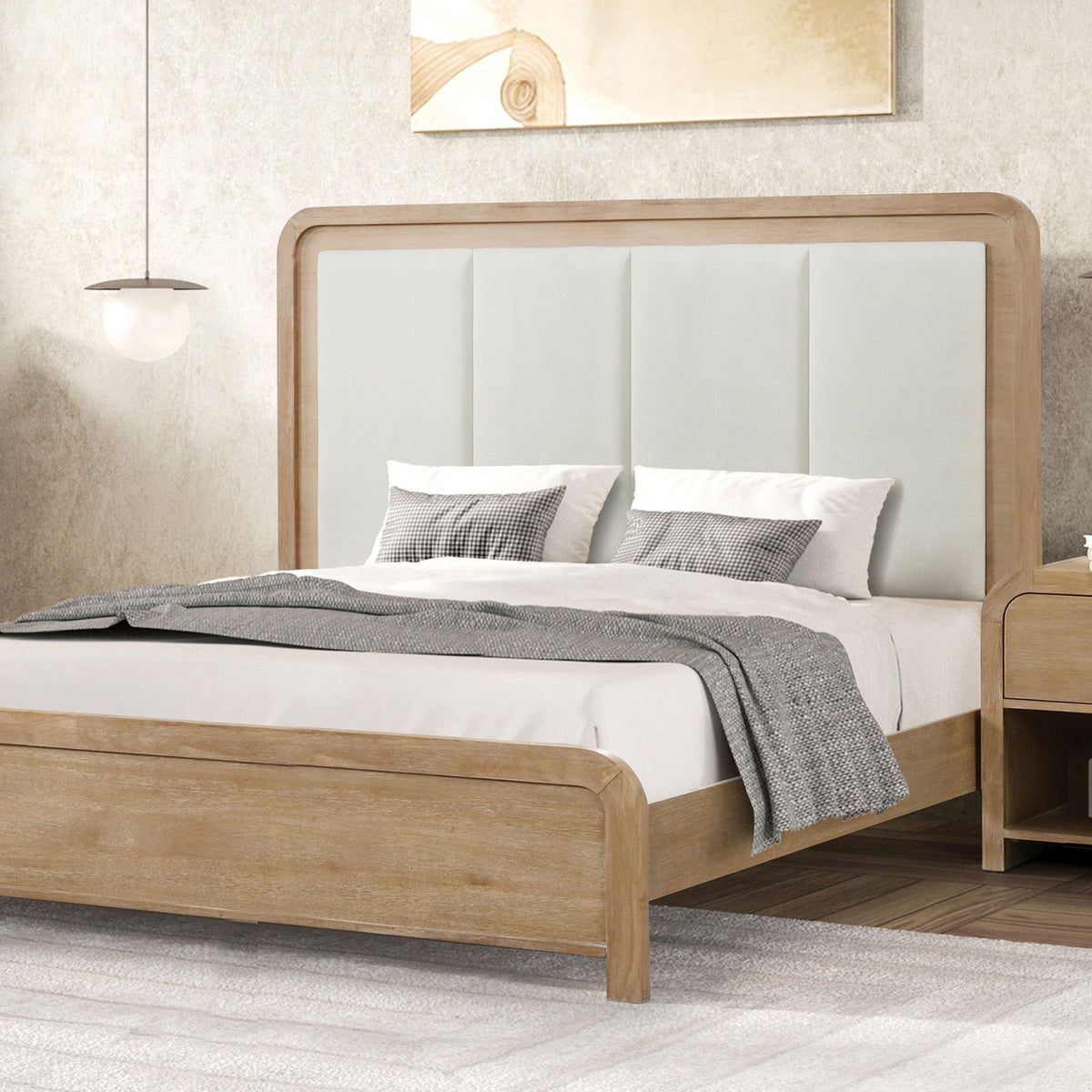 Handforth Natural Transitional Bedroom Set