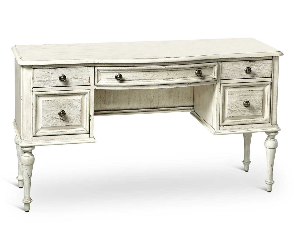 Highland Park Cathedral White Vanity Desk (Desk Only)