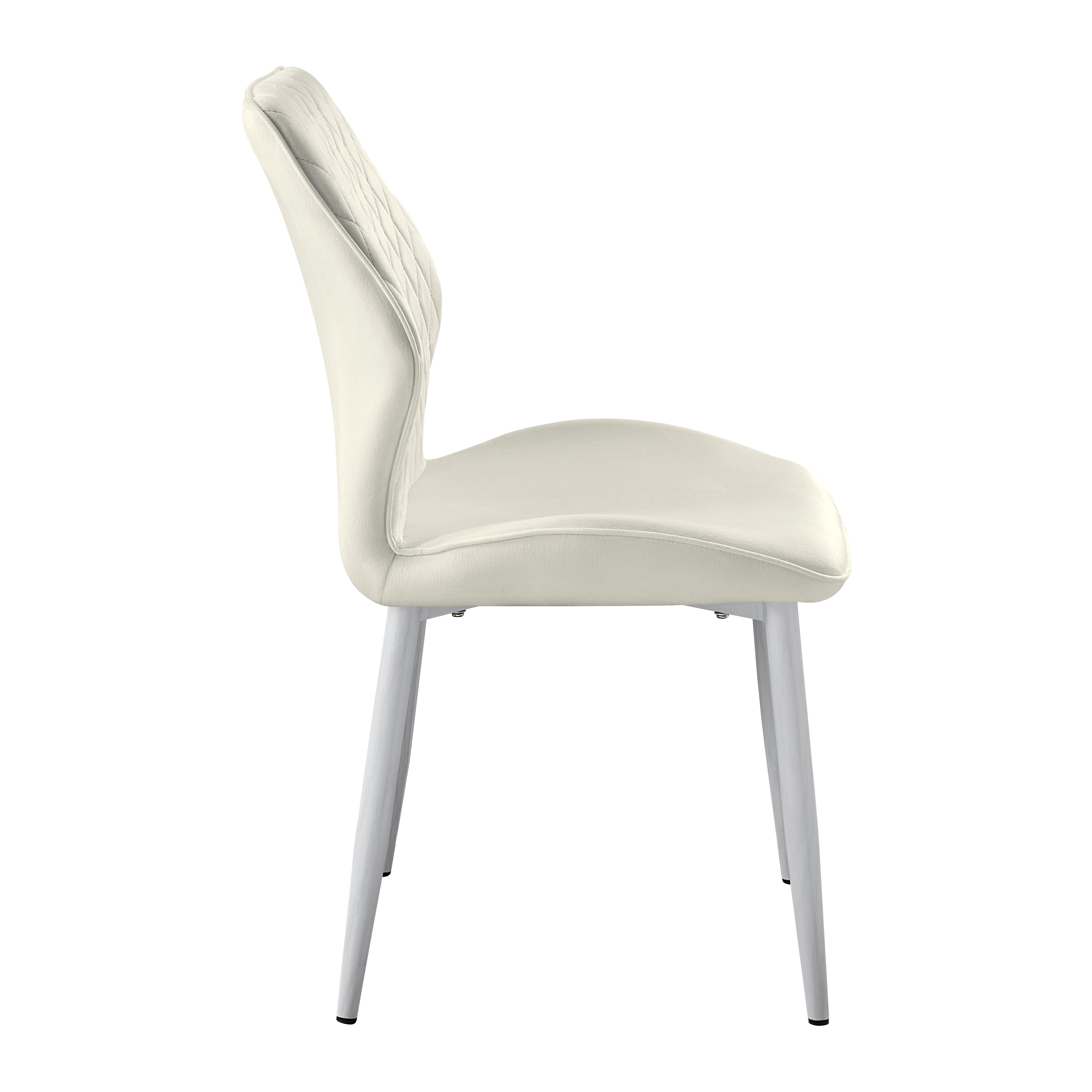 Hollis White/Beige Stone Top Dining Set from Homelegance - Luna Furniture