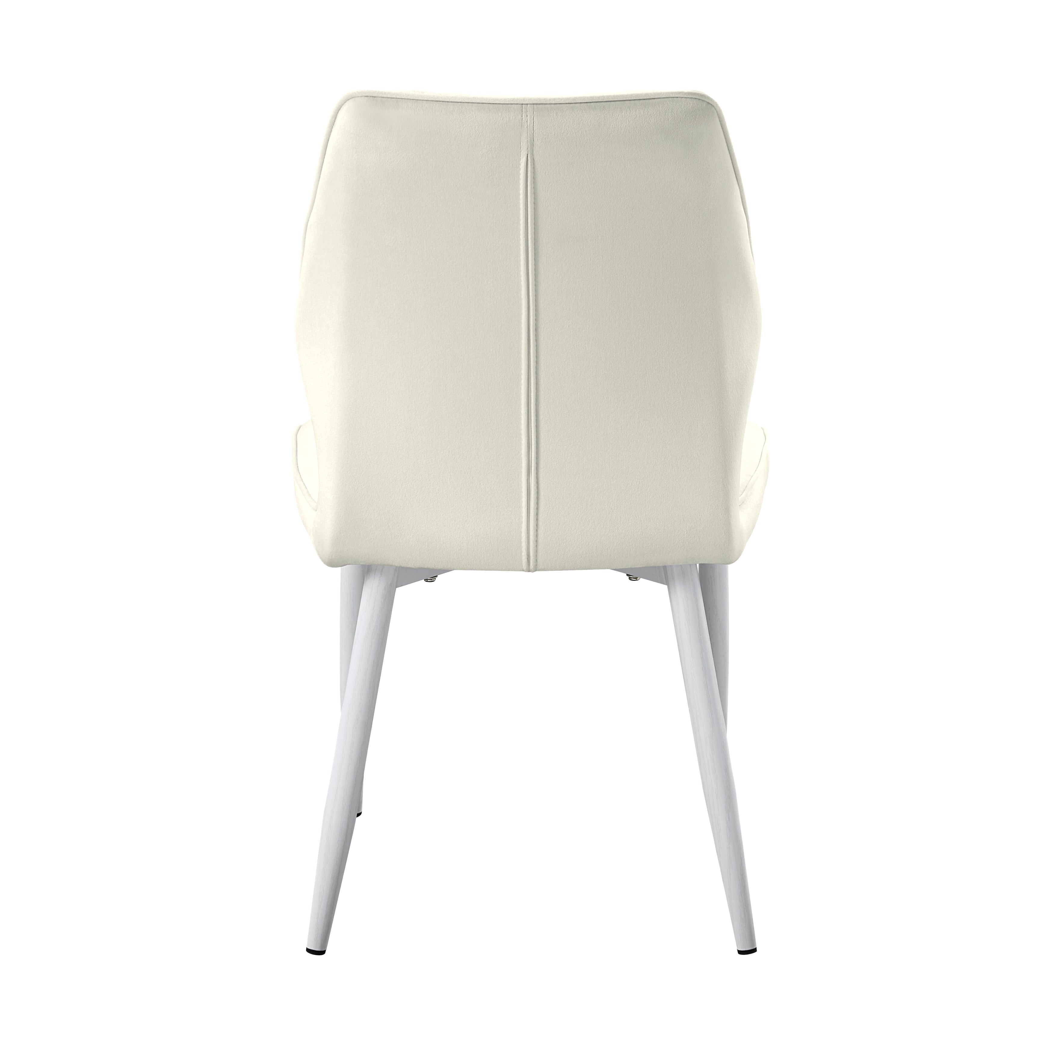 Hollis White/Beige Stone Top Dining Set from Homelegance - Luna Furniture
