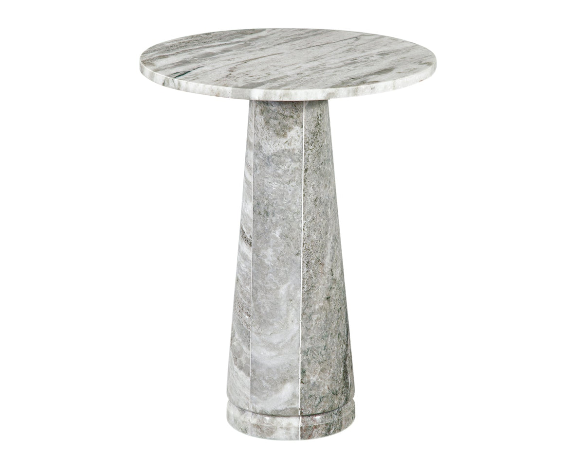 Joni 18″ Round Fantasy Brown Marble Accent End Table