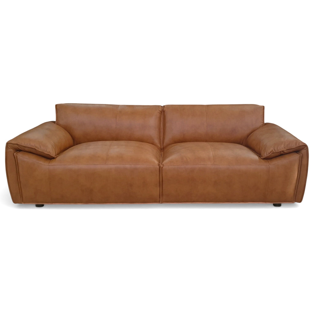 Laffey Tan Top Grain Leather Sofa