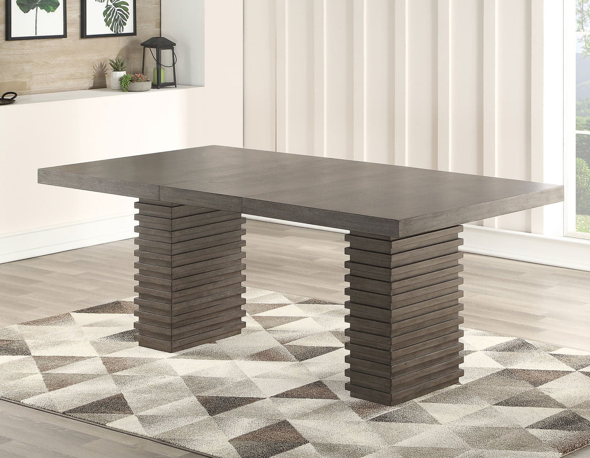 Mila Washed Gray Dining Room Set