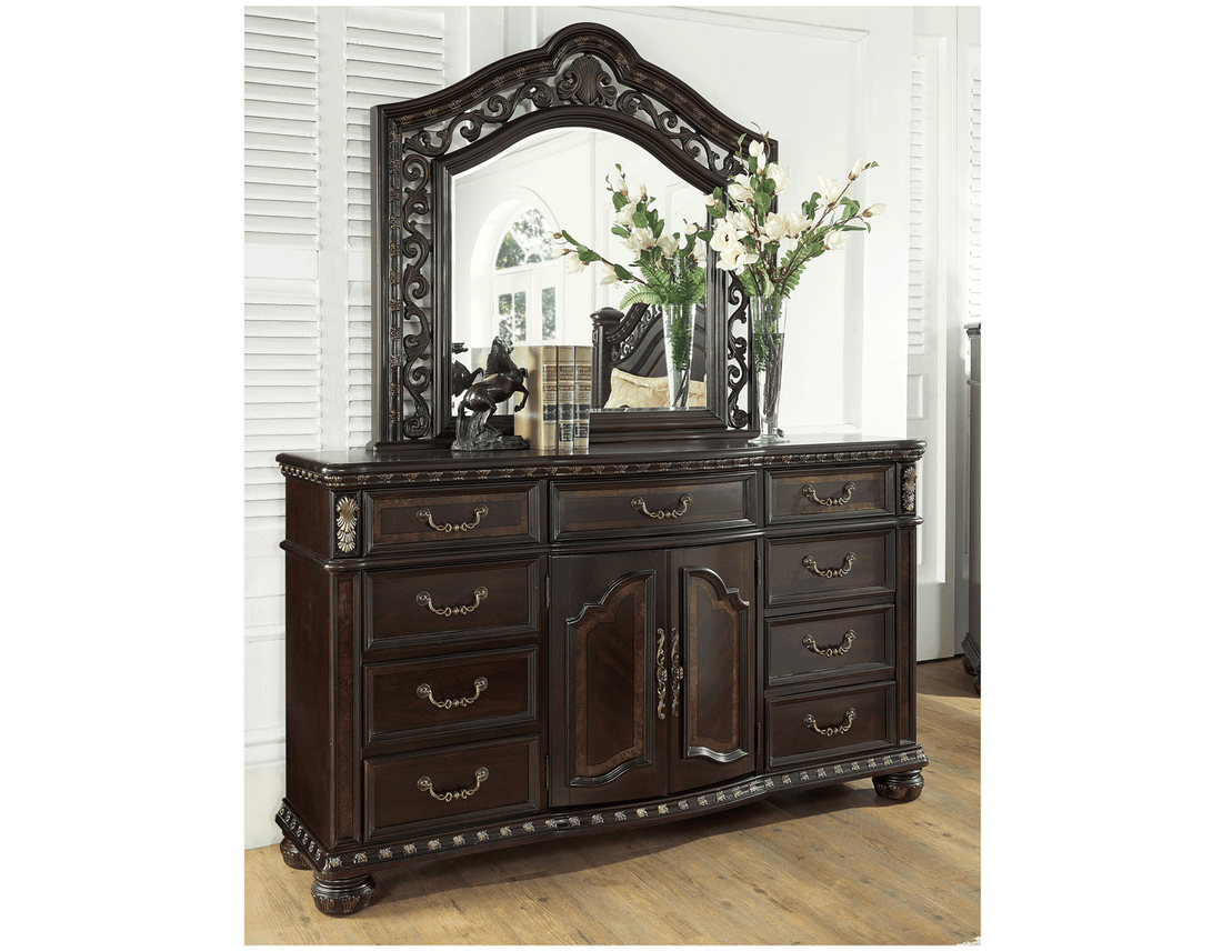 Monte Carlo Cocoa Brown Dresser with Mirror