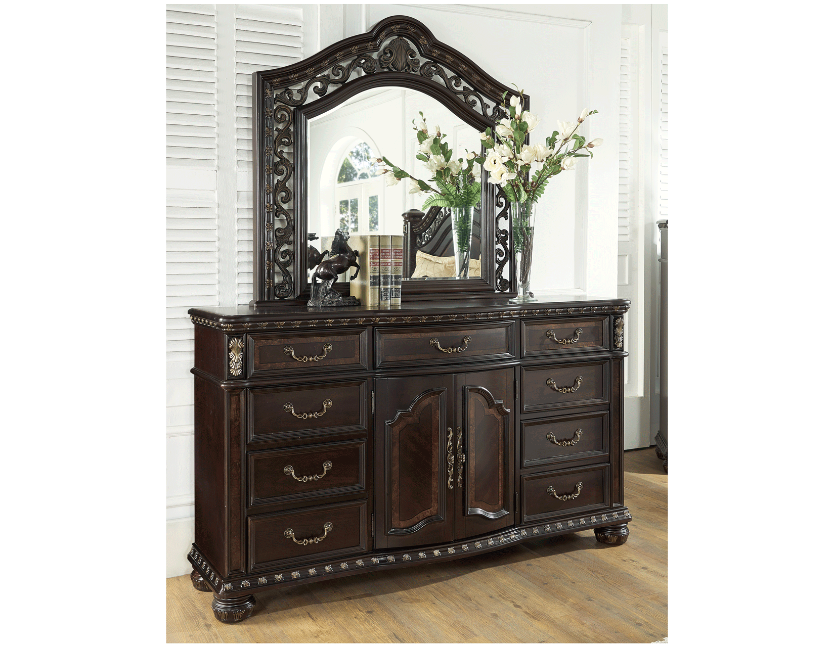 Monte Carlo Cocoa Brown Dresser with Mirror