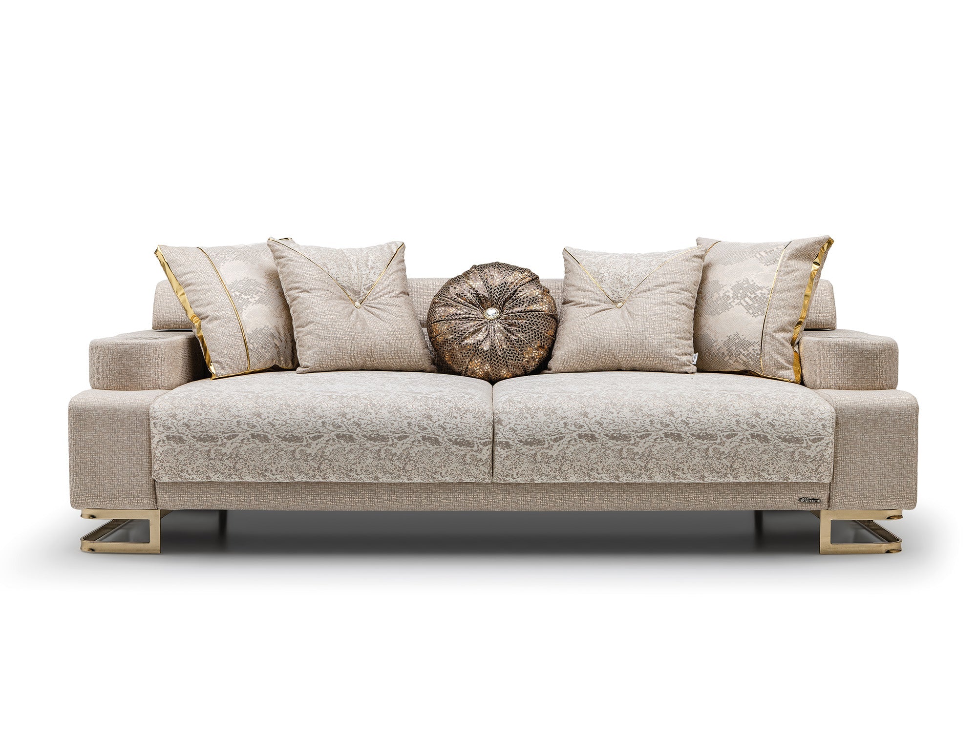 Monza 3-pieces (Sofa & Loveseat & Chair) Livingroom Set in Cream