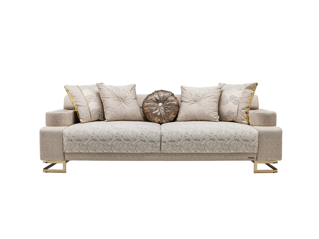 Monza Convertible Sofa in Cream