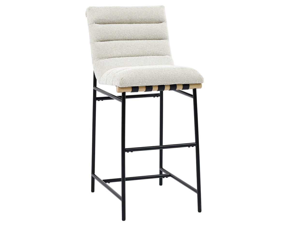 Nicco Black/Eggshell 30-inch Bar Chair