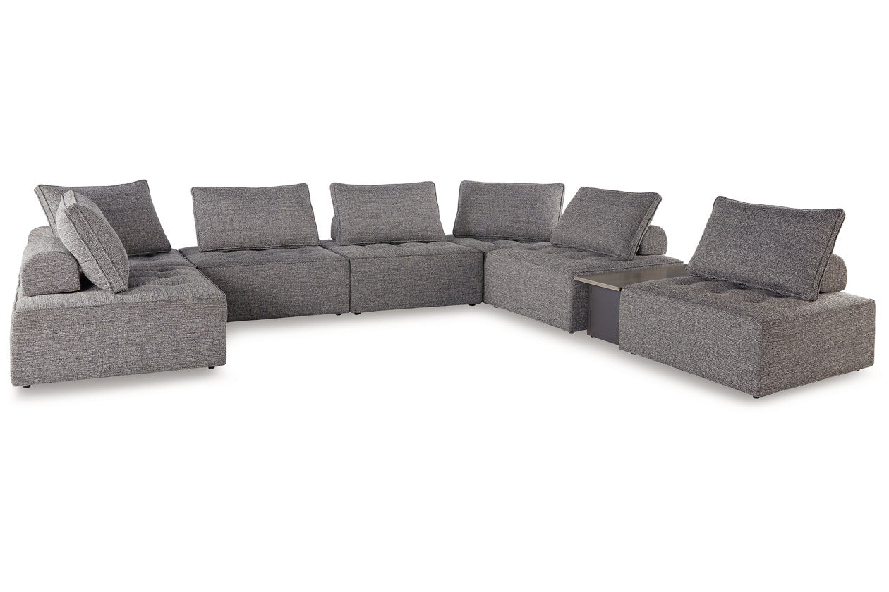Bree Zee Brown 8-Piece Outdoor Sectional - Ashley - Luna Furniture