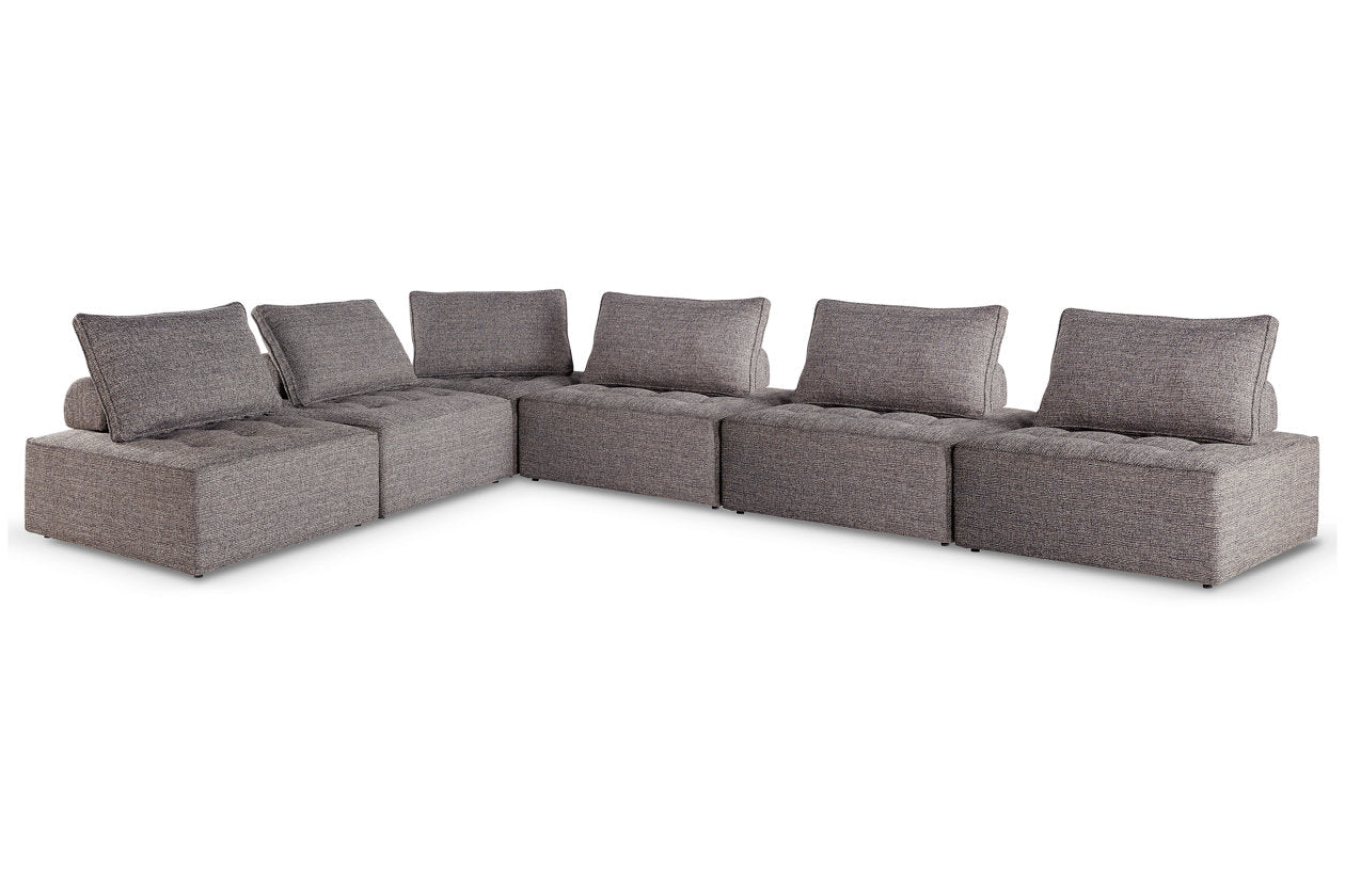Bree Zee Brown 6-Piece Outdoor Modular Seating - Ashley - Luna Furniture