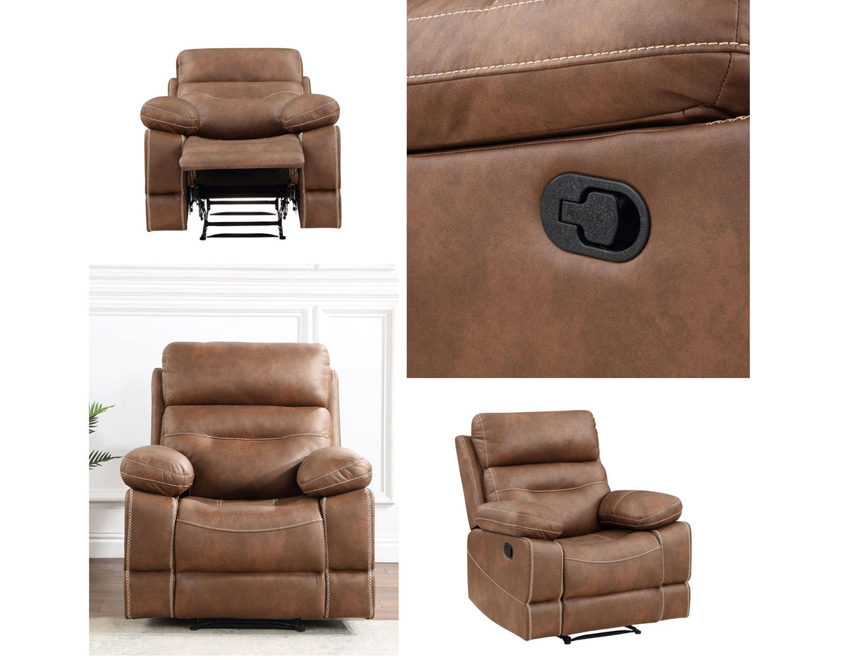 Rudger Chestnut Manual Recliner
