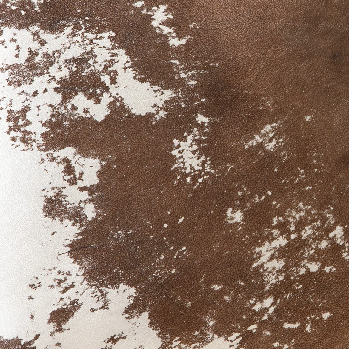 Harland Modern Cowhide Pillow in Warm Brown