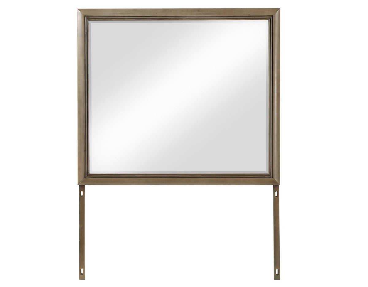 Sonoma 44″ Framed Mirror, Cocoa Gray Oak Finish With Mounting Brackets (Mirror Only)