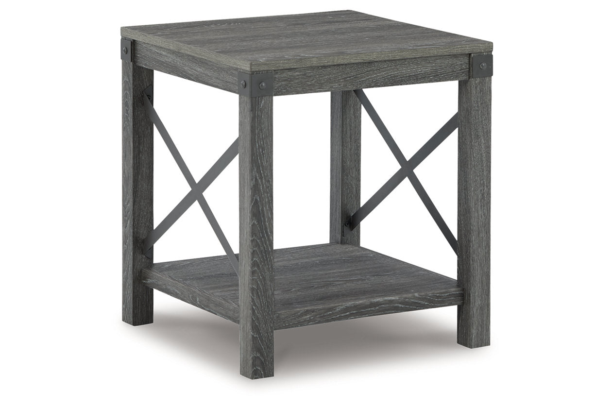 Freedan Grayish Brown Lift-top Coffee Table, 2 End Tables and Console - Ashley - Luna Furniture