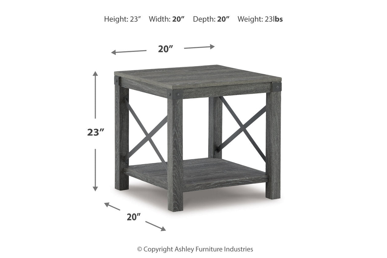 Freedan Grayish Brown Lift-top Coffee Table, 2 End Tables and Console - Ashley - Luna Furniture