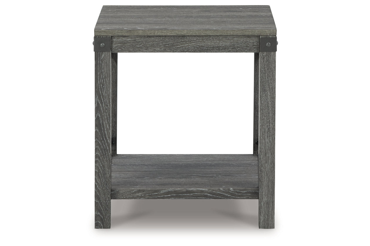 Freedan Grayish Brown Lift-top Coffee Table, 2 End Tables and Console - Ashley - Luna Furniture